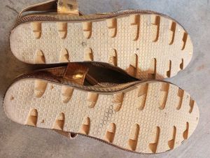 Gold Embellished Flats