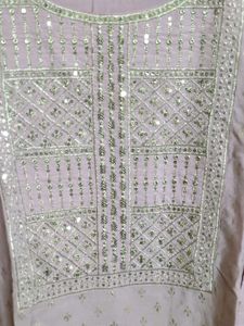 Lavender Embellished Kurti