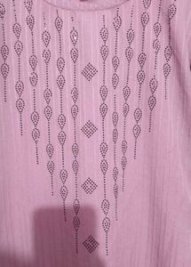 Onion pink popcorn Kurta