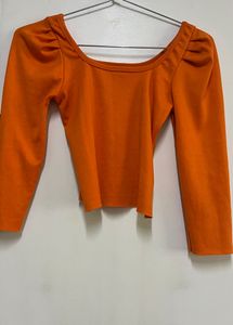 Orange Crop Top