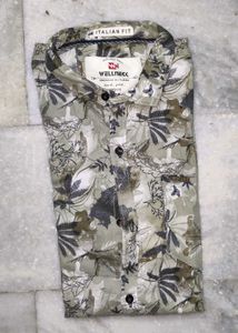 Green Floral Print Shirt (M Size)