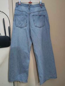 Ripped Wide Leg Jeans