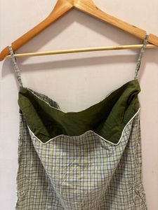 Beautiful Vintage Plaid Tube Top