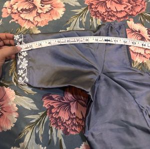 Grey georgette Saree with satin blouse