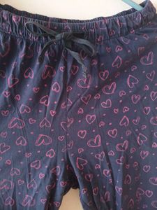 Heart Print Capri Pajamas