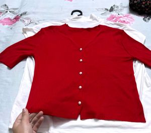 Red Korean Tops