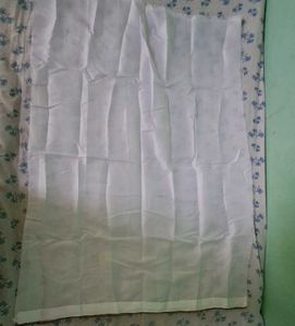 White Floral  Saree  With