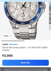 Casio WR50M 2364 MTP1300 Watch