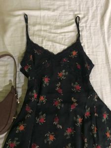 Floral Print Cut Fit N Flare Dress