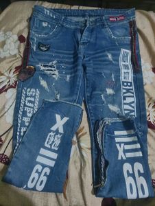 Distressed Denim Jeans