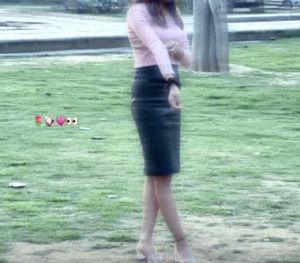 Vintage Leather Pencil Skirt