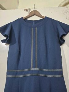 Navy Blue Midi Dress