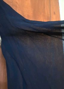 flared gown with sequin jacket