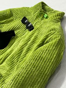 Unisex Green Corduroy Jacket