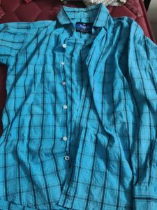 Zara Blue Checkered Shirt