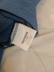 Savana Blue Button-Down Playsuit
