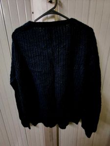Embellished Black Sweater