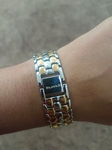 HMT Silver Snake Chain Watch
