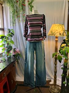 Y2K Mesh Fitted Top
