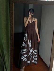 Brown Printed Fit&amp;Flared Maxi Dress 🤎🐻