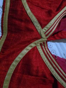 Red &amp; Gold Blouse