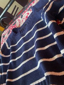 Striped Cropped Sweater