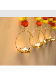 Set of 1 Lotus Ring Tea Light Holder