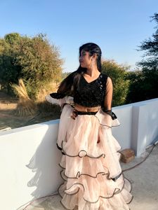 Peach Colour Lehanga 😍