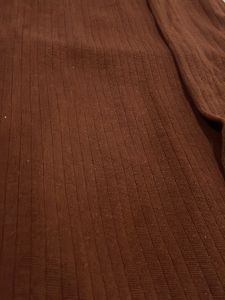Brown Ribbed Bodycon