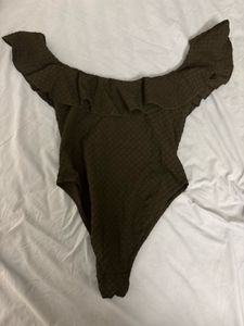 ZARA Ruffled Bodysuit