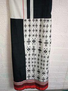 Unique Black &amp; White Print Dress