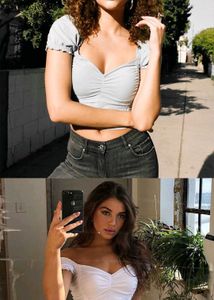 Femme Cradle - Puff-Sleeve Crop Top