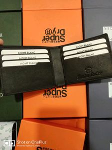 MONT BLANC LEATHER WALLET ( BLACK )