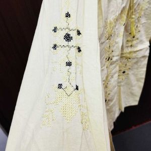 Girls Yellow Embroidered Top