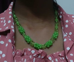 Grape Inspired Green Necklace