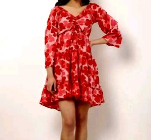 Floral Print Mini Dress