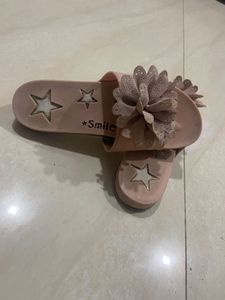 Peach coloured fancy flats 🦄