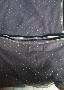 Black Saree In Net