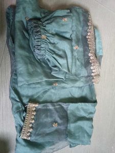 Sea Green Dress Material