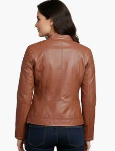 Stylish Brown  Leather Jacket