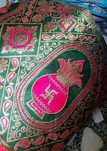 Pink &amp; Green Banarasi Silk Saree
