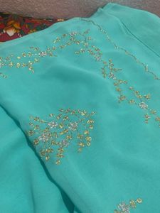 Blue Colour Saree