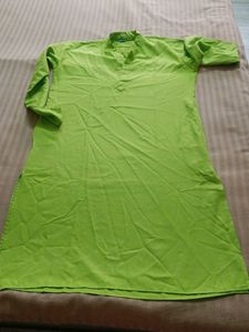 Green Cotton Kurta