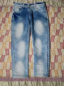 Acid Wash Denim Jeans