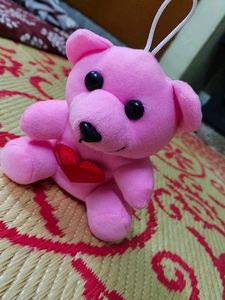 Cute Pink Teddy Bear Plushie