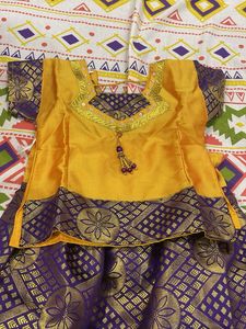 New Traditional Lehenga Mustard Purple