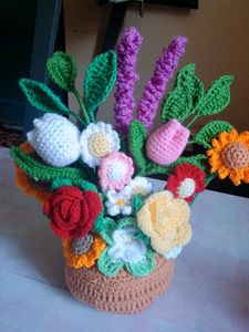 Crochet Flower Pot 💐