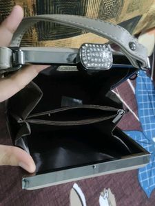 Embellie Studded Top Handle Bag