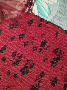 Red Floral Top