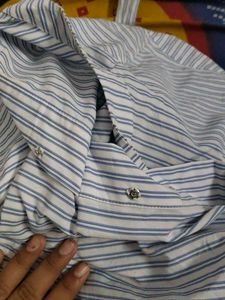 Striped Tie-Waist Shirt